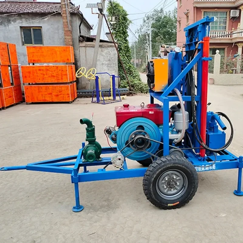 

China Good Quality 180m Depth Water Well Drilling Rig Water Borehole Drilling Machine Portable Water Well Drilling Rigs Asia