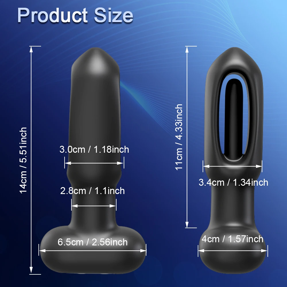 App Control Vibrador massageador de próstata para homens e mulheres, sem fio, Bluetooth, plug anal, vibração anal, brinquedos sexuais para casais e