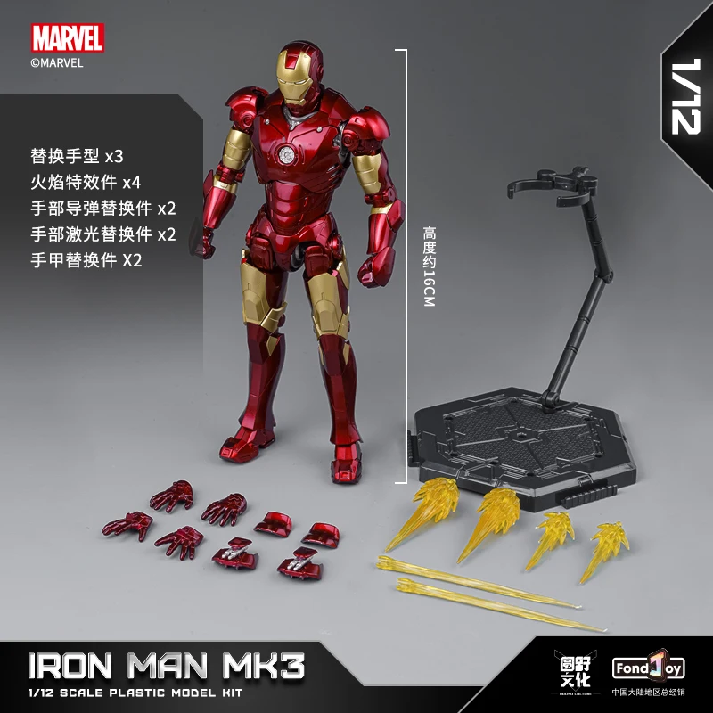 2025 New Original Fondjoy Iron Man MK45 Model Kit 1/12 Infinity