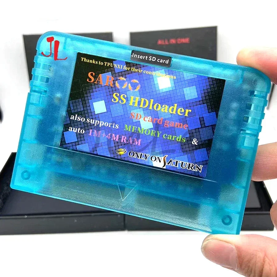 New SAROO SS HDloader Game Reader Cartridge Fast Reading Card Support SD TF Menory Cards Play Games Without CD for Sega Saturn