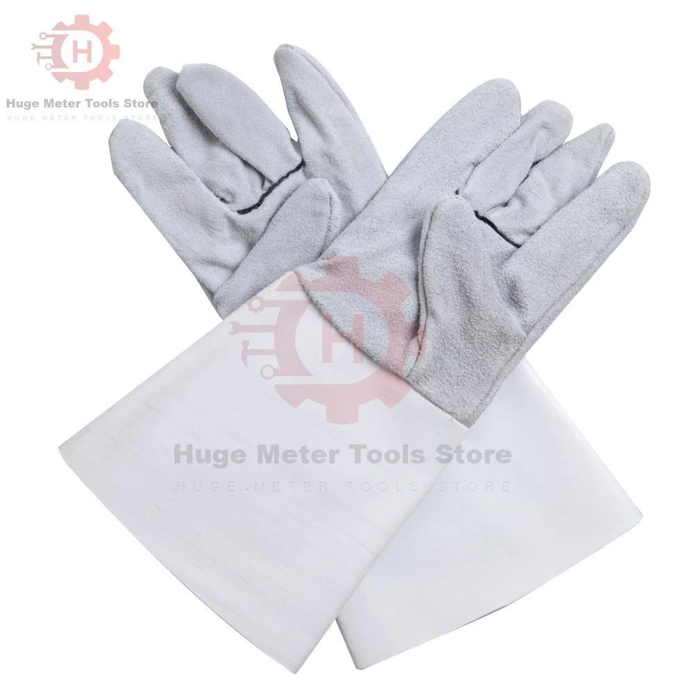 Extended Cowhide Welding Gloves To Weld Long Security Protection Safety Work and High-Temperature Labor Gloves for Welder