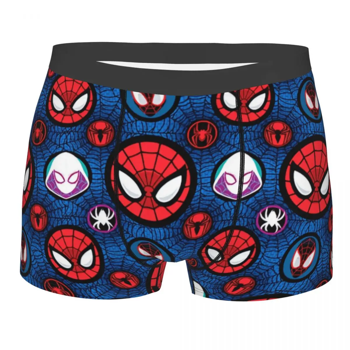 

Male Sexy Spider Man Web Underwear Boxer Briefs Men Breathbale Shorts Underpants