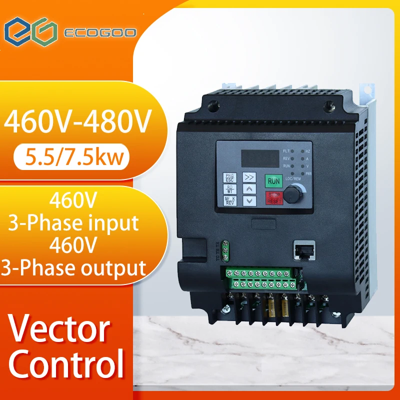 

Variable Frequency Drive 18.5/22/30KW 460V-480V VFD Three Phase Input Output Inverter Converter for Motor Speed Regulation