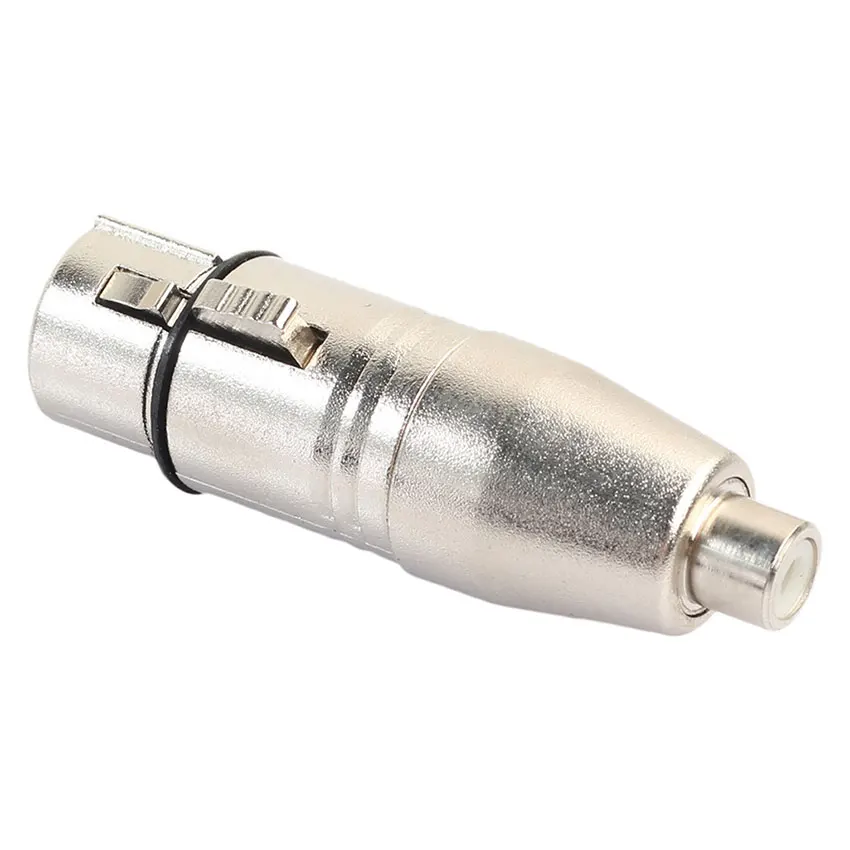 XLR 3-Pin Female to RCA Female Audio Adapter Converter for Mic Speaker Amplifier Mixer