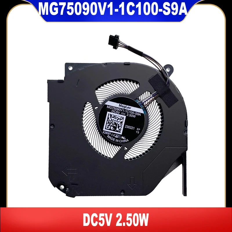 MG75090V1-1C100-S9A New Original For Mechanical Revolution Jiaolong 7 Titanium Tantalum Plus Fan RTX30 Series CPU Cooling Fan