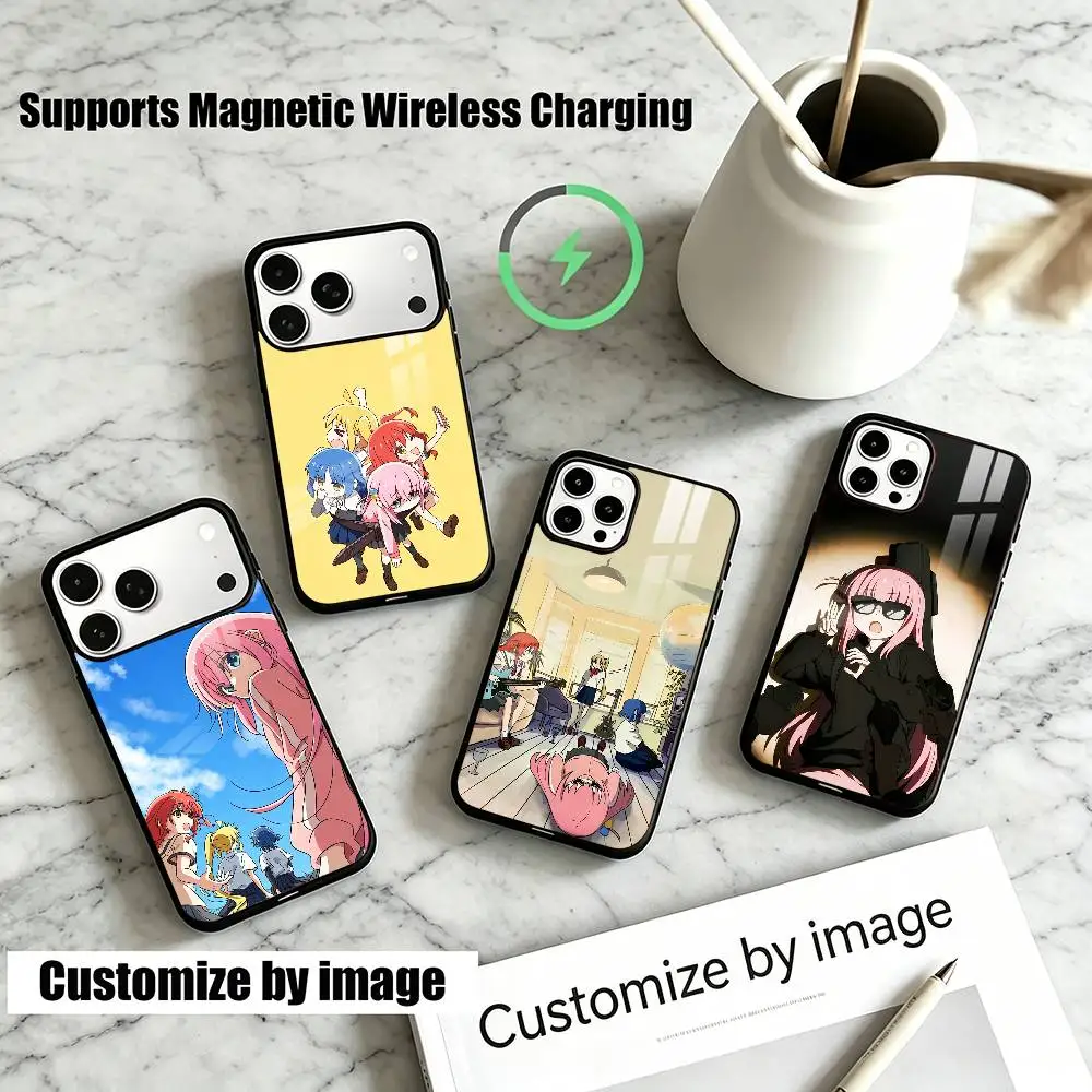 Anime Bocchi the R-Rocks  Phone Case For iPhone18,17,16,15,14,13Plus,Pro Allows magnetic wireless charging