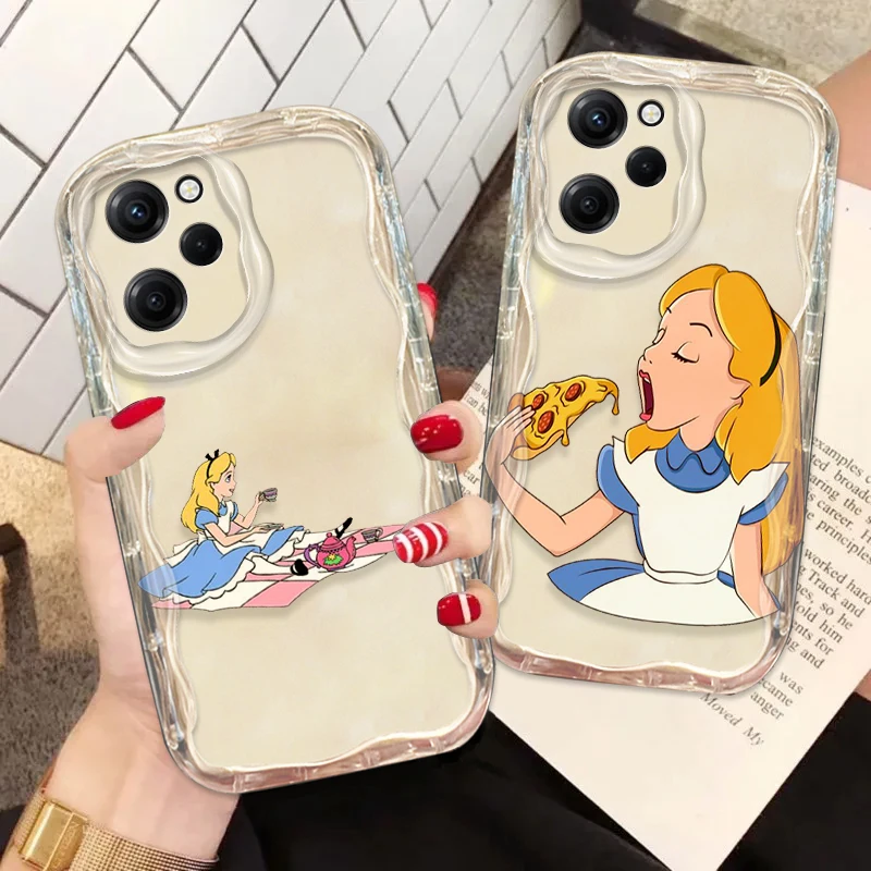 Alice Adventures In Wonderland Cover For Xiaomi Redmi Note 13 12 12Pro 11 10 Pro POCO F4 X3 X4 GT X5 X6 Wave Oil Phone Case