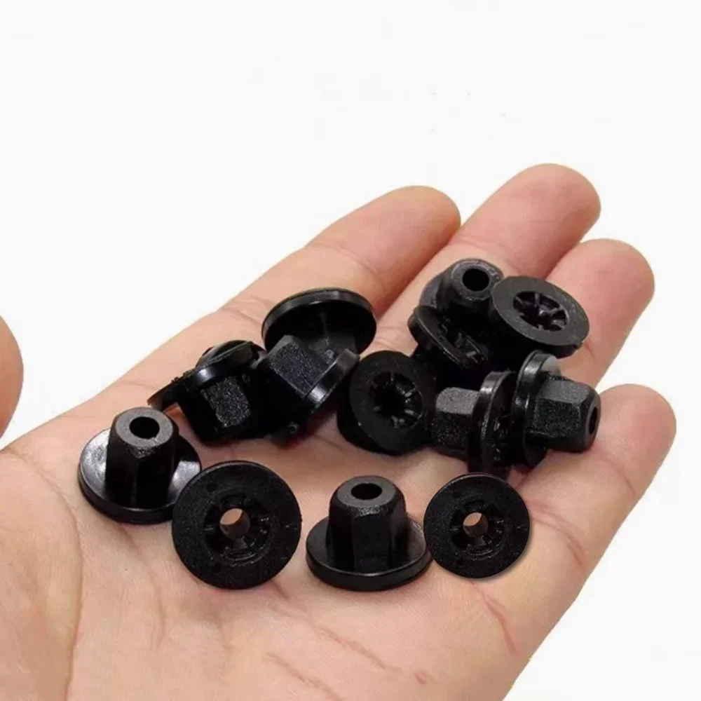 10x For BMW 3 Series E36 E46 1990 1991 1992 1993 1994 1995 1996  - 2005 NEW Black Car Body Nut Flange Fastener Clip Rivets