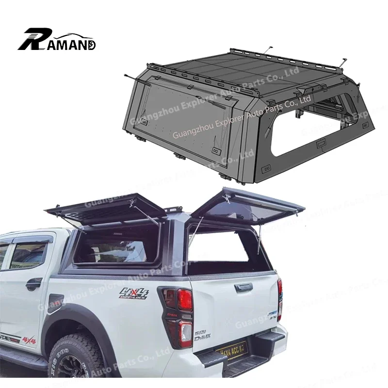 Hard Pickup Top Canopy for 2012-2023 Isuzu D-Max Waterproof Truck Camper Shells Toppers Accesorios for Isuzu Dmax Canopy 2022