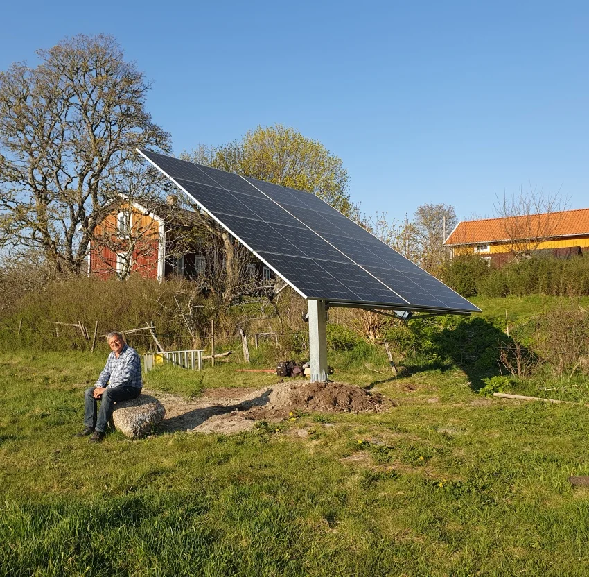 Sistema de seguimiento de doble eje 2 Rastreador de Achse Rastreador axial dual Mini rastreador de 4kw