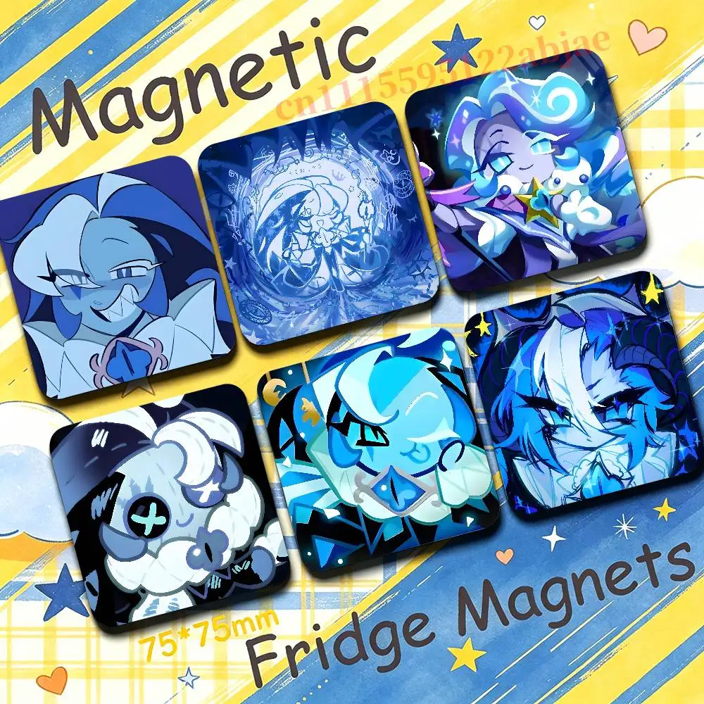 S-Shadow Milk Cookie Fridge Magnetic Magnet PVC Memorial Decor for Family Friends Students Adults