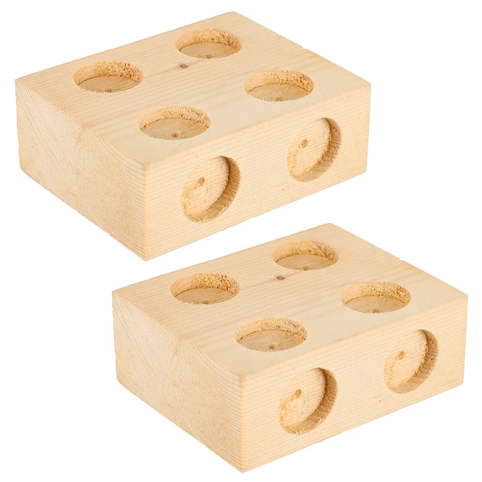 

2Pcs Inclined Plates Wooden Slopes Physics Experiment Tool Space Saving Easy Storage Wooden Block Friction Block