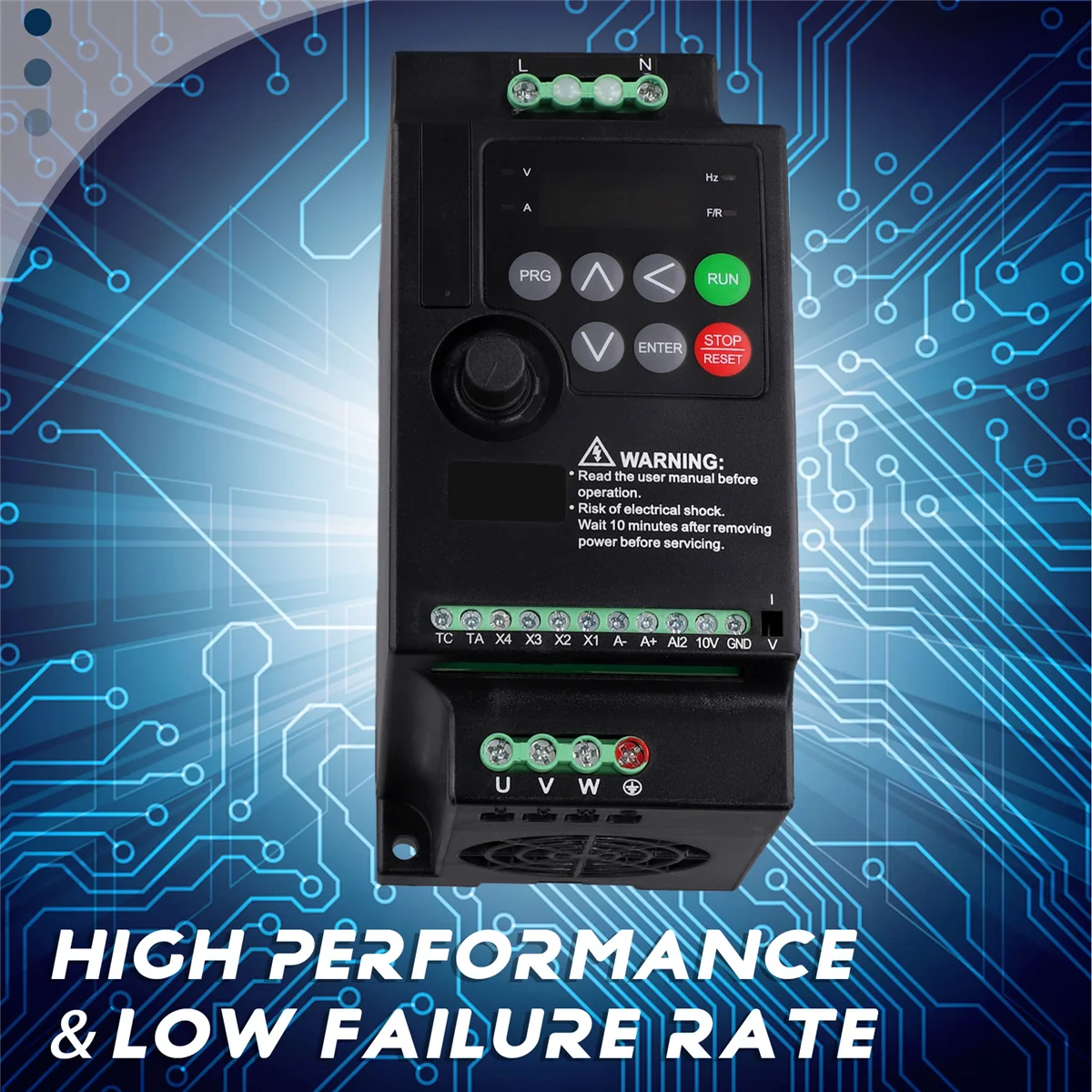 Nieuwe Universele Frequentieomvormer 220 tot 380 Vfd Eenfase Ingang Drie Fase Uitgang 2.2KW Motor Gouverneur