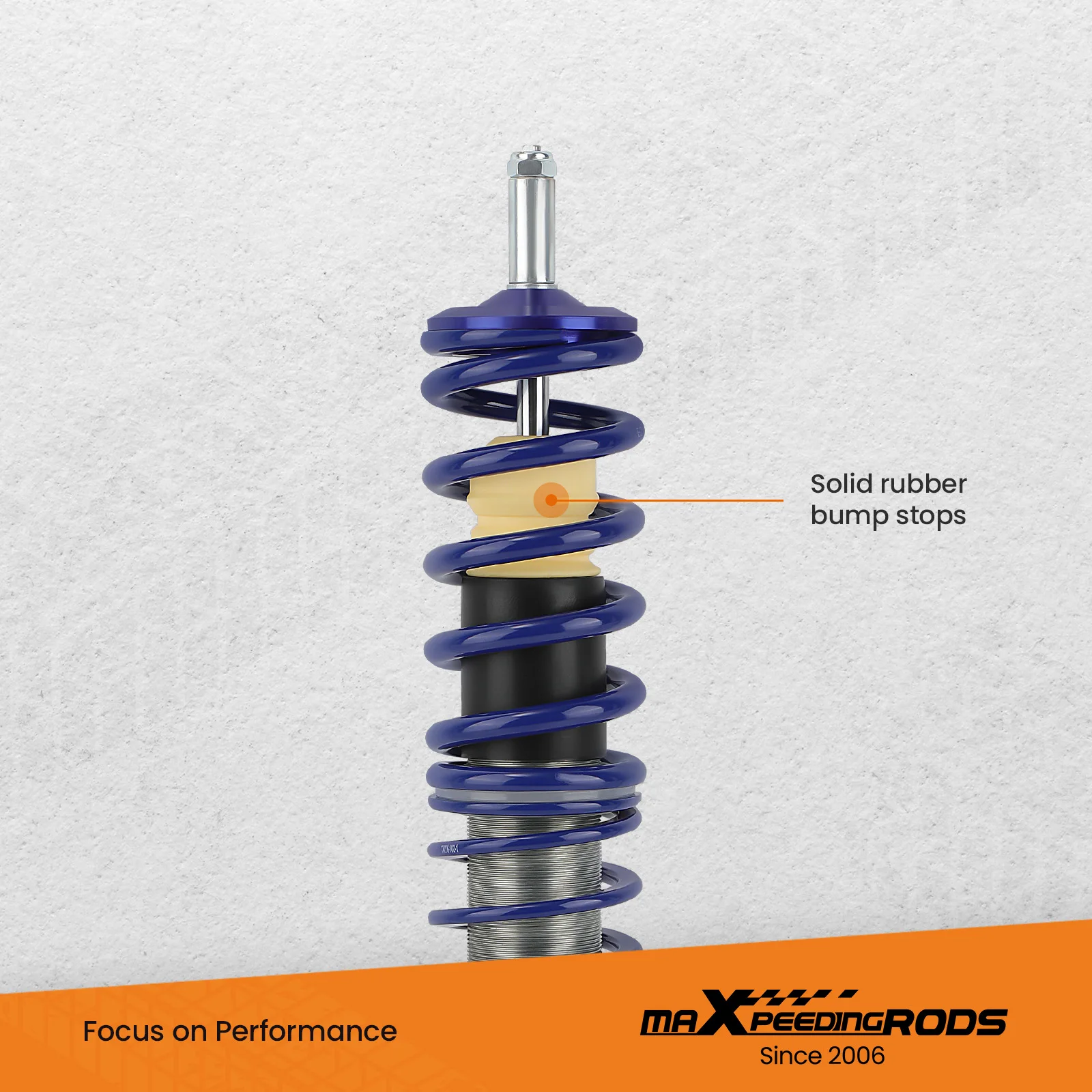 maXpeedingrods Coilovers for VW Jetta 1980-1984, for VW Rabbit/Golf MK1 1975-1984 Spring Shock Absorber Lowering Kit Blue