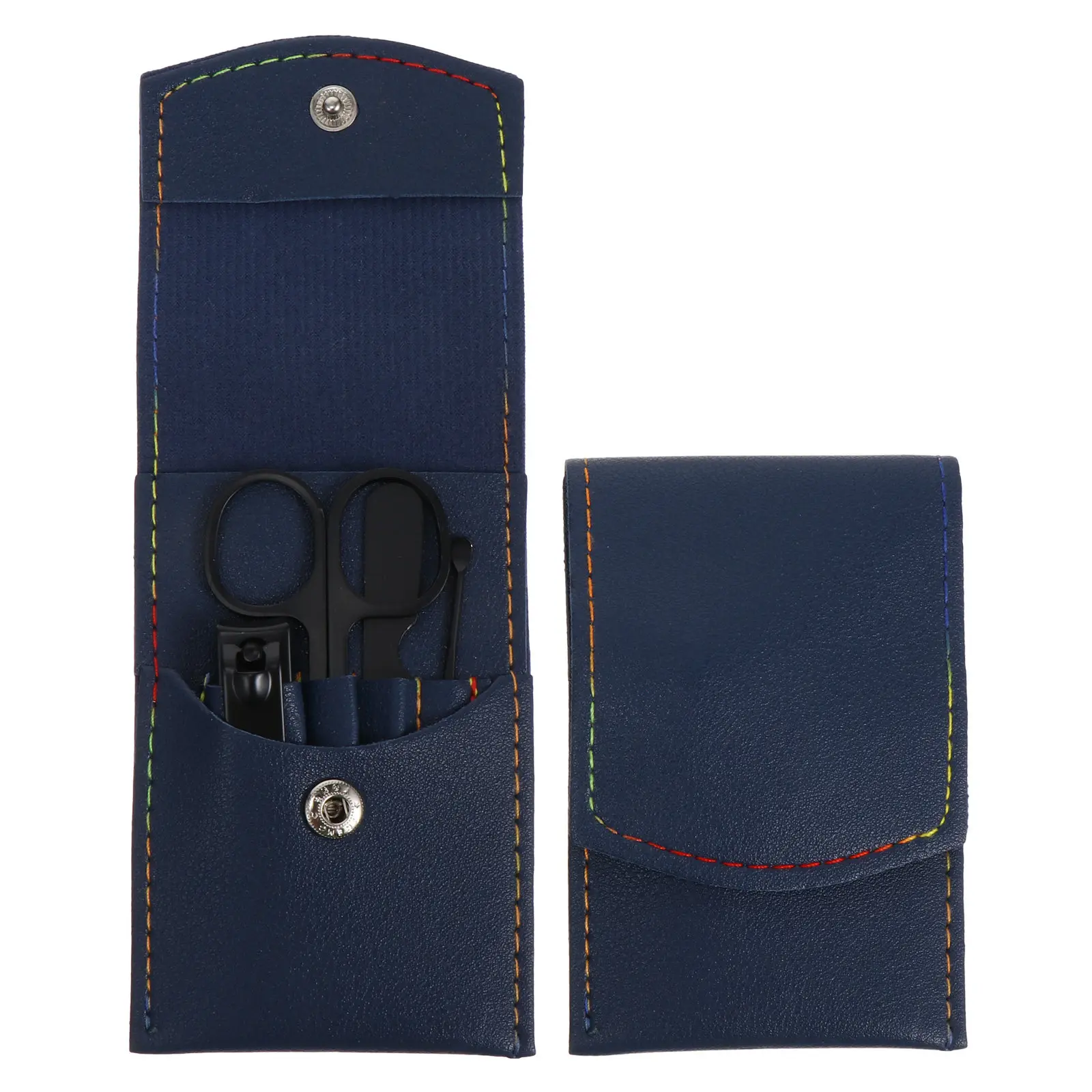 

Набор из 8 профессиональных маникюрных и педикюрных инструментов для стрижки ногтей, прочные инструменты из углеродистой стали, дорожный набор для ухода за ногтями.