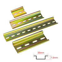 1 Piece DIN Rail Universal 5/10/15/20/25/30/40/50mm Guide Slot C45 Terminal Block for Circuit Breaker Relay Fixed Installation