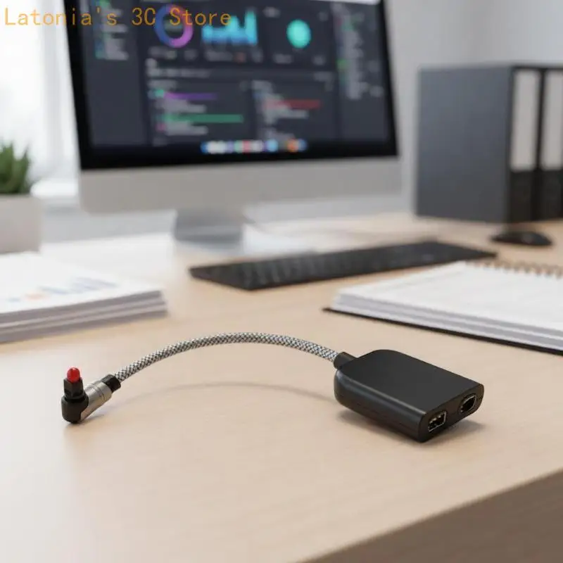 Media Cabinet Splitter Cable for Digital Sound Sharing, Fiber 1x2 Link with Input and Two Output Ends for Tight Areas X3UB