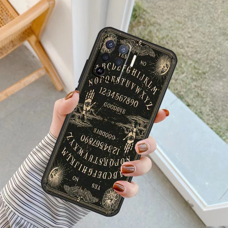 Ouija Board Case For OPPO A17 A57 A77 A16 A76 A96 A52 A72 A91 A93 A5 A9 A15 A53S A54S A74 A94 A78 Cover