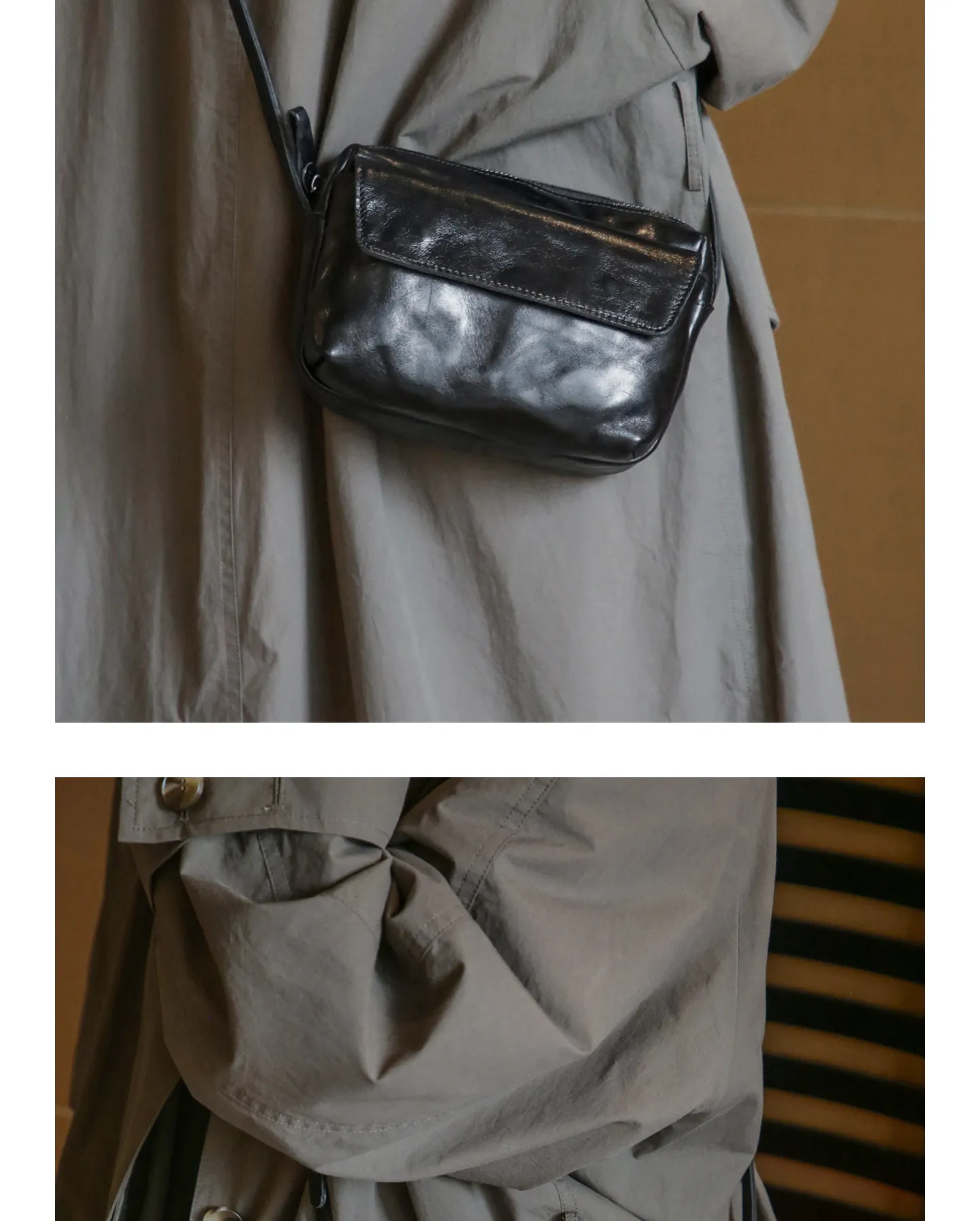 Designer-Handtasche aus echtem Leder, handgefertigt, Vintage-Freizeit-Luxus-Umhängetasche aus Rindsleder für Damen – Detail 15