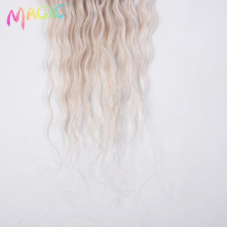 Magia capelli sintetici onda d'acqua 24 pollici treccia capelli torsione uncinetto capelli Ombre biondo rosa onda profonda treccia estensione dei capelli Cosplay