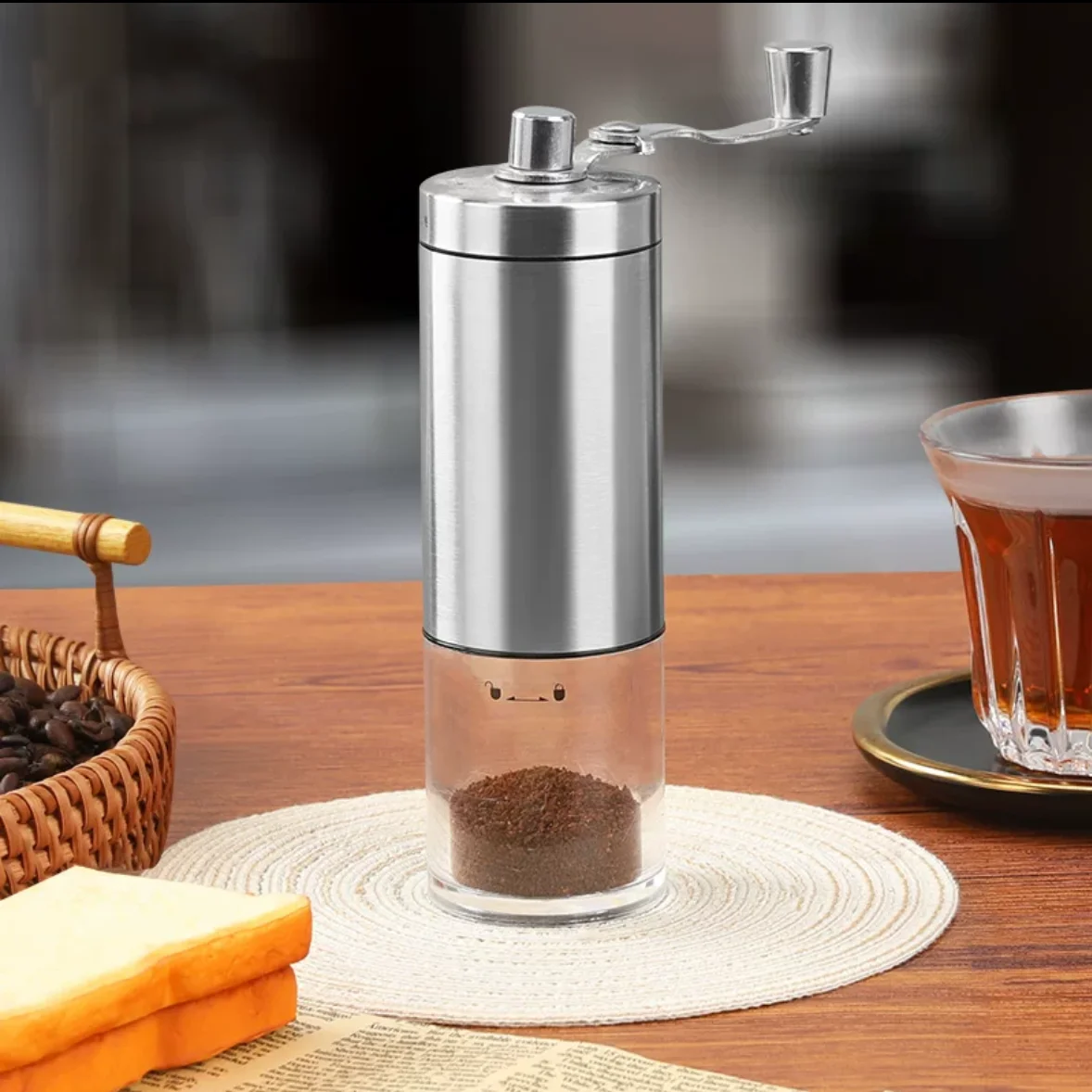 Hot Selling Portable Manual Coffee Grinder Stainless Steel Material Coffee Bean Hand Grinder