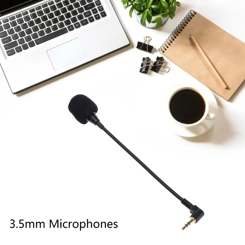 Y5LC Mini 3.5mm Flexible Capacitance Microphones Microphones for Mobile Phone PC Laptop Notebook