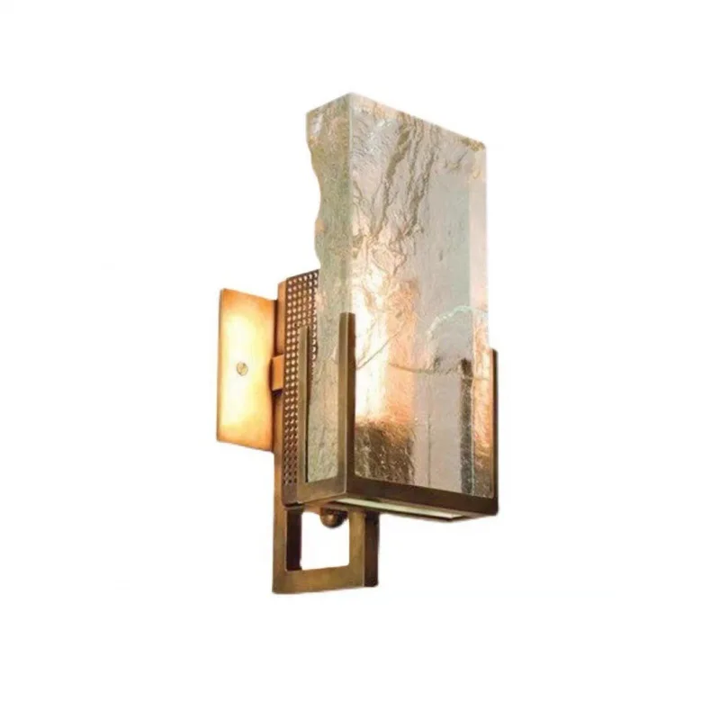 

Postmodern minimalist corridor study crystal lampshade wall lamp