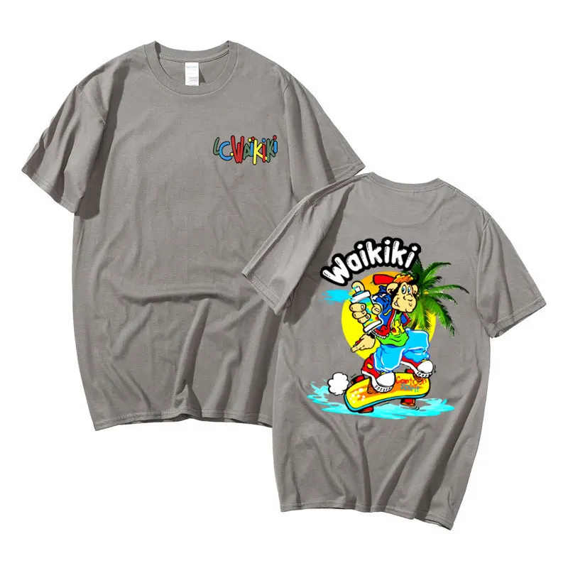 Skateboard Lc Waikiki Monkey Tshirt 's Casual T Shirts Fashion Male Vintage Short Sleeve
