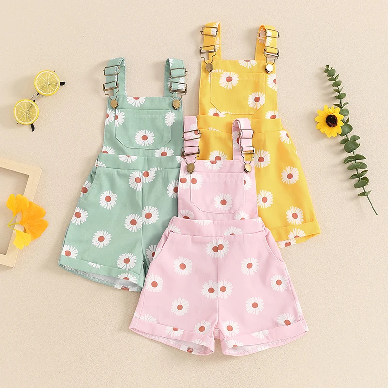 Kids Baby Clothing Girl Strap Sleeveless Romper Toddler Sling Jumpsuit For Newborn Shorts Overalls Clothes