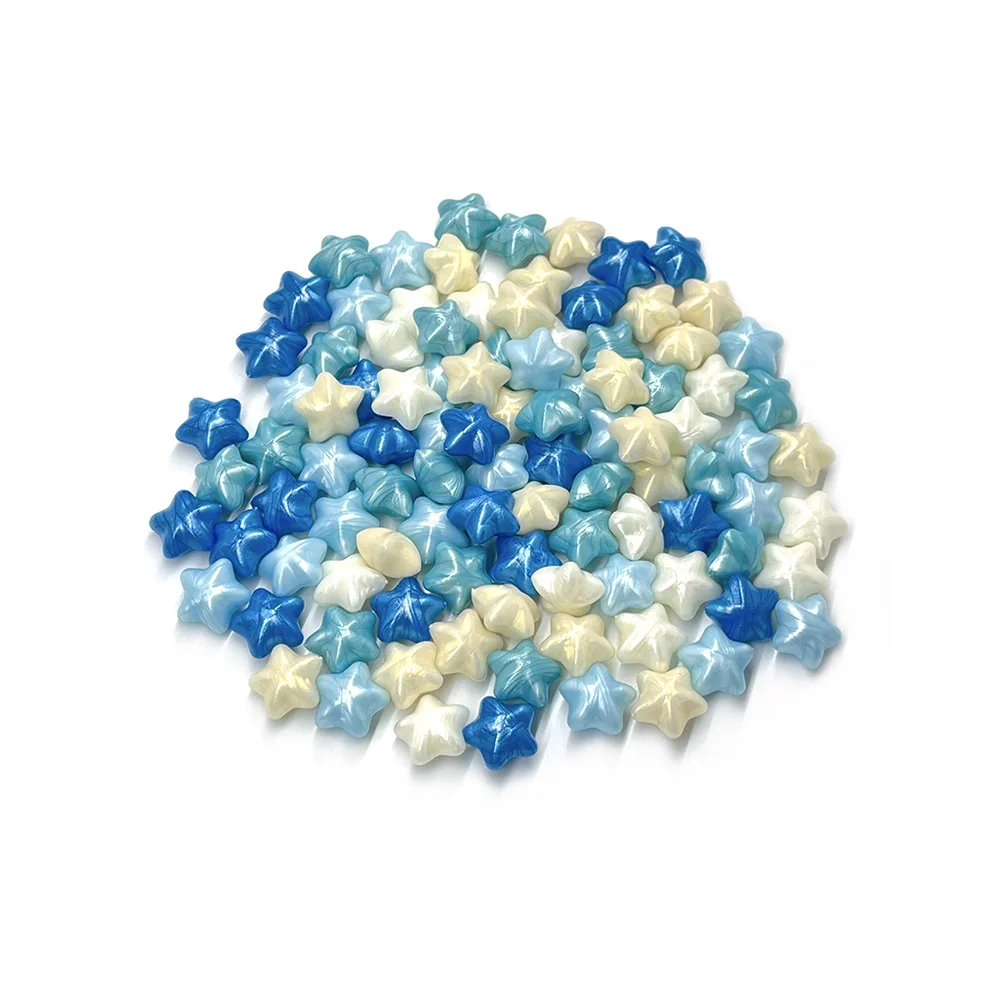 100 stks Gemengde Kleur Stervorm Zegellak Bonen Voor Envelop Bruiloft Uitnodigingskaart Decoratie Party Scrapbooking Handwerk DIY - afbeelding 1