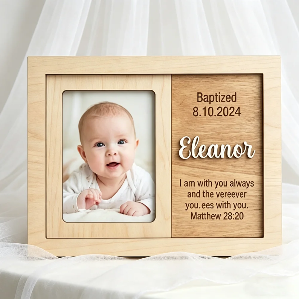 Personalized Baptism Photo Fra - Baby Nursery Frames recension och pris