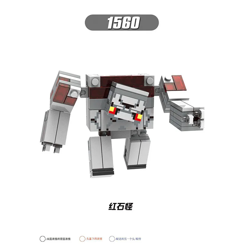 MineCrafts Steve Alex Iron Golem mini Figure Model Toys MC Figure Cartoon Herobrine Figure MineCrafts Figure For Children Gifts