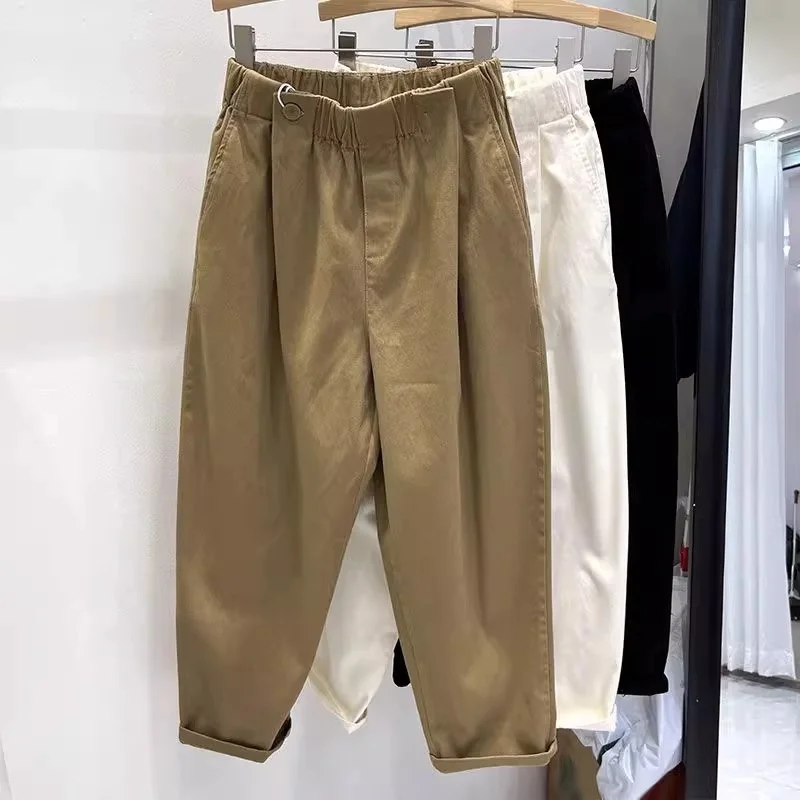 Calças Jeans Casuais Plus Size 300 Libras Unissex Vintage Soltas Outono Inverno Moda Dad Pants Harlan