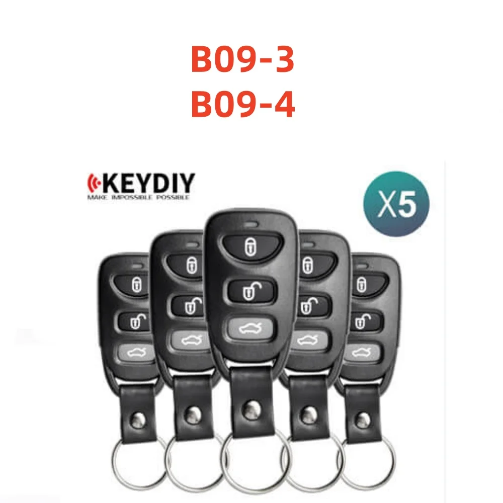 5pcs/lot B09-3 B09-4 KEYDIY KD Universal B Series Remote Control for KD900/KD-X2/URG200/KD200/KD MINI Key Programmer for Kia