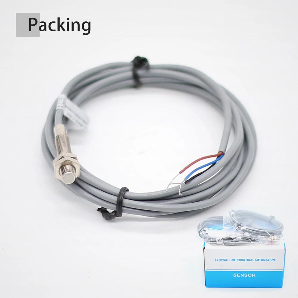 AUCHTE M4 M5 M6 1/1.5mm Inductive Proximity Sensor Switch LJ4LJ5 LJ6 Whatproof Oilproof With Cable Connector  for 3D Printer 24V