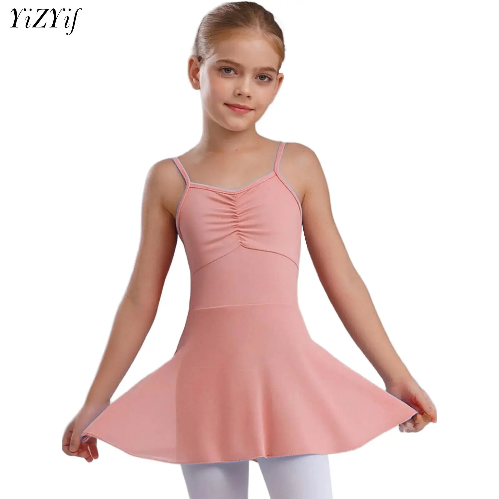 Robe Tutu de danse de Ballet pour filles, justaucorps sans manches, dos nu, en Tulle, ballerine, gymnastique, patinage artistique, vêtements de danse sur scène de Yoga