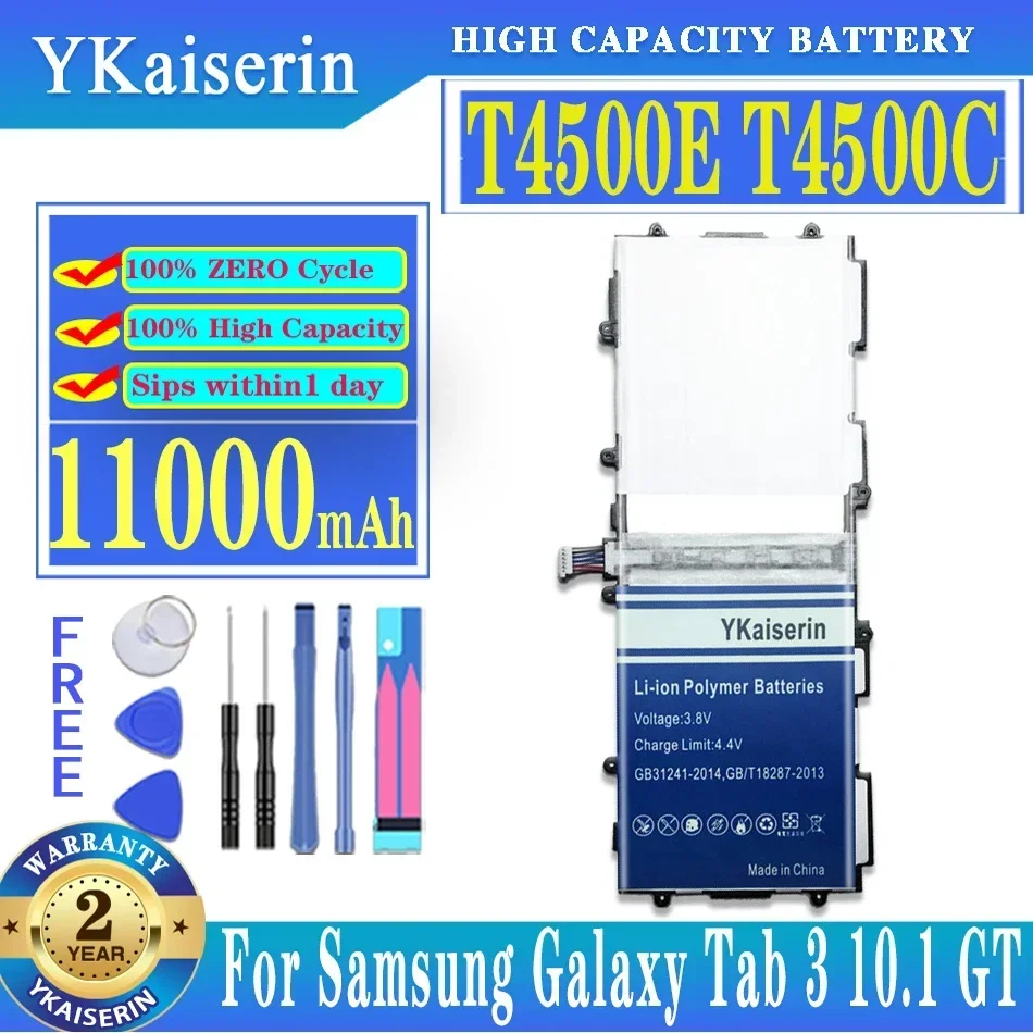 

YKaiserin T4500E T4500C для Samsung Galaxy Tab 3 Tab3 10,1 Аккумулятор для планшета GT-P5210 GT-P5200 P5200 P5220 P5213 11000 мАч + инструменты