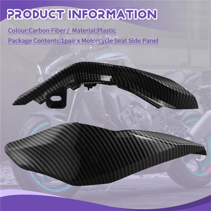 

A02Q-Motorcycle Accessories Seat Side Panel Frame Cover Cowl For MT-10 MT10 FZ-10 SP 2022-2024