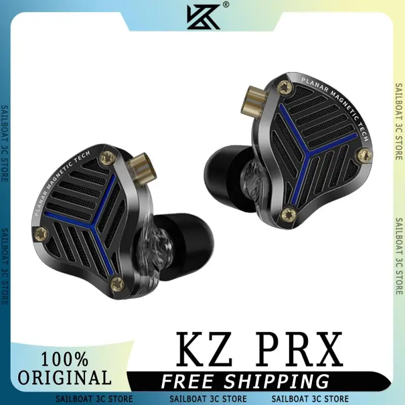 

KZ PRX Wired HiFi Earphones Planar Diaphragm Driver Bass Monitor Earbuds With Detachable Cable Customized In Ear Music Earphones