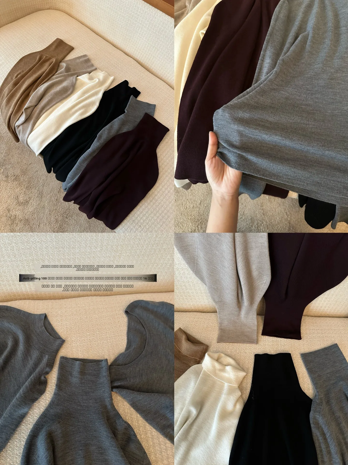 

Цельный шерстяной трикотаж NanaByNana Sl 00, женская осенне-зимняя эластичная облегающая основа irt, повседневная одежда с V-Ne Lo...