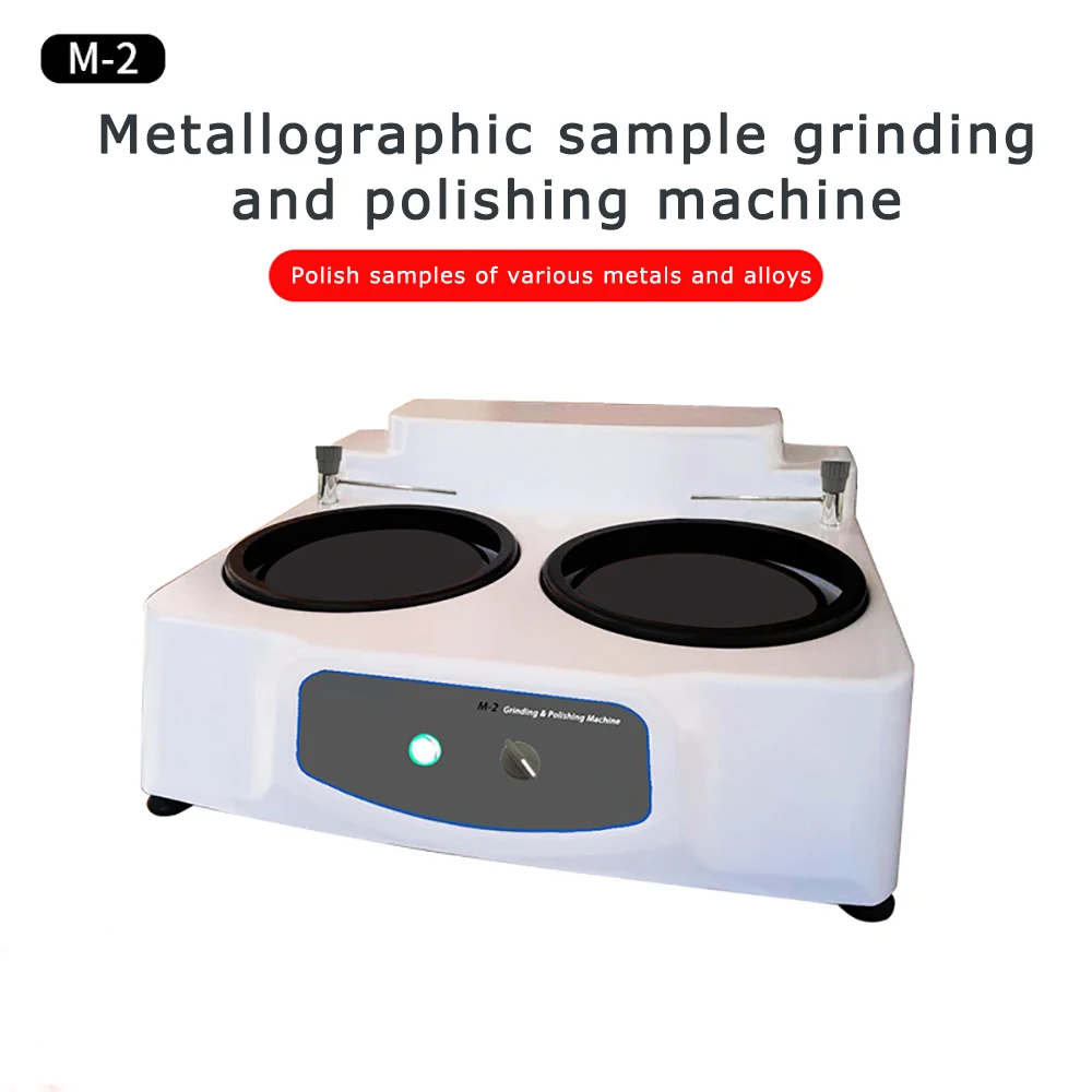 Máquina de polimento e polimento de amostras metalográficas, velocidade variável, disco duplo, pré-moinho 220v
