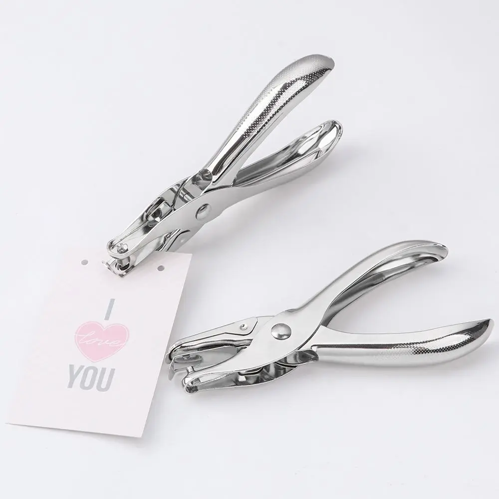 1 Pc Metal 3/6mm Pore Diameter Punch Pliers Single Hole Puncher Hand Paper Scrapbooking Punches 1-8 Pages Paper Hole Puncher