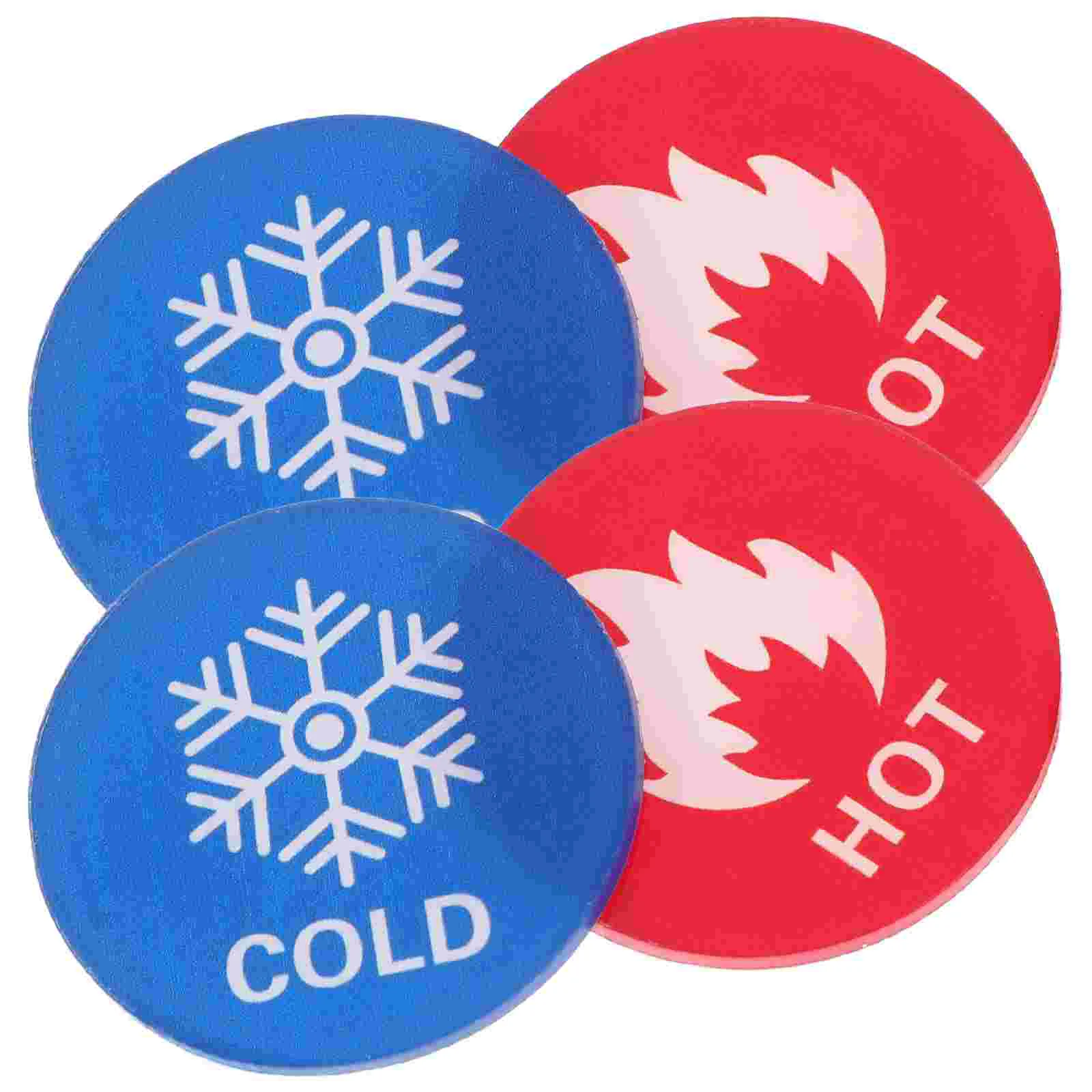 6 Pairs Hot and Cold Water Labels Faucet Heater Business Sign Stickers Dispenser