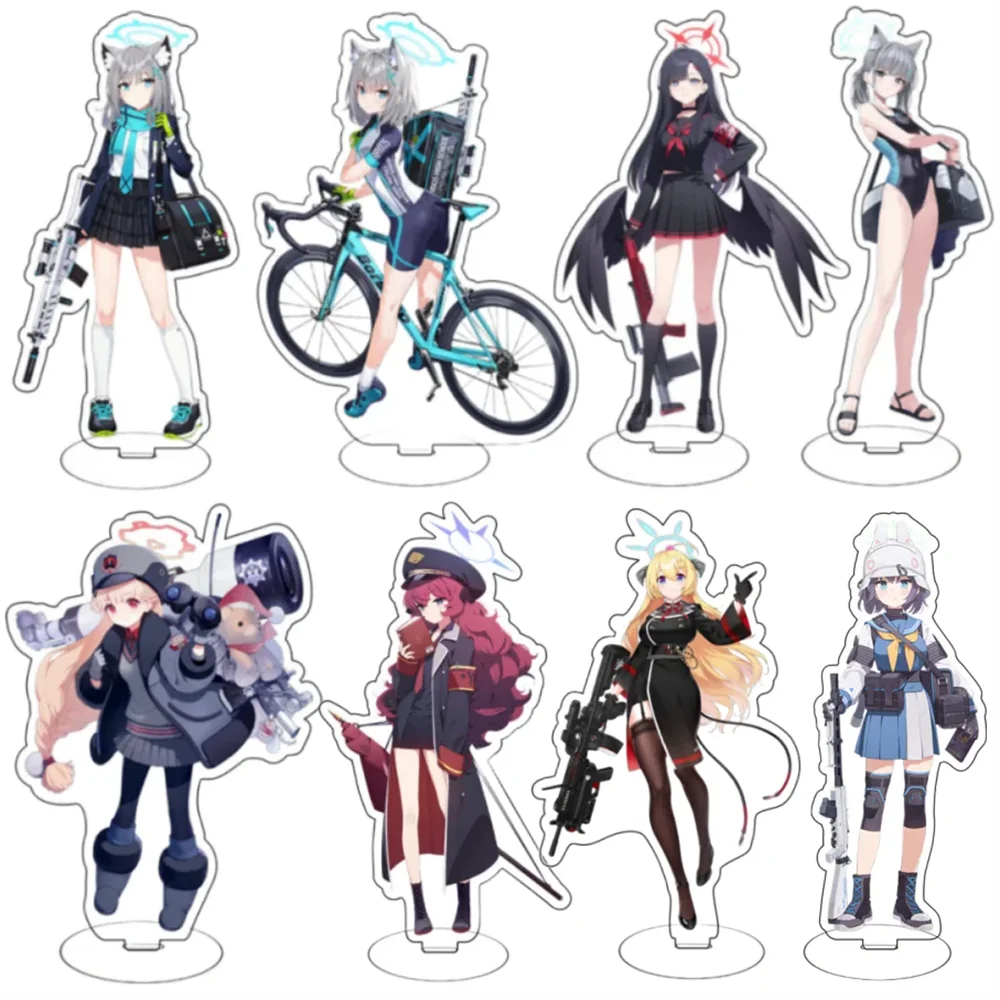 HOT Anime Blue Archive 15 CM Acrylic Stand Model Figure Cosplay Plate Holder Topper Birthday Fans Christmas Gift