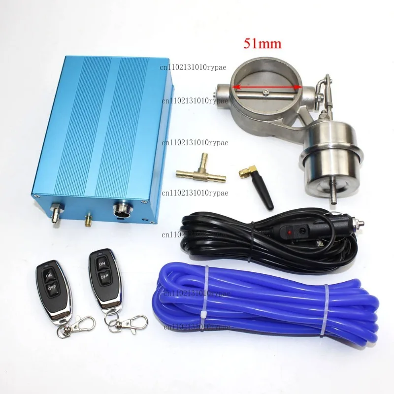 Modified car exhaust pipe with sporty sound, electric remote control variable exhaust valve