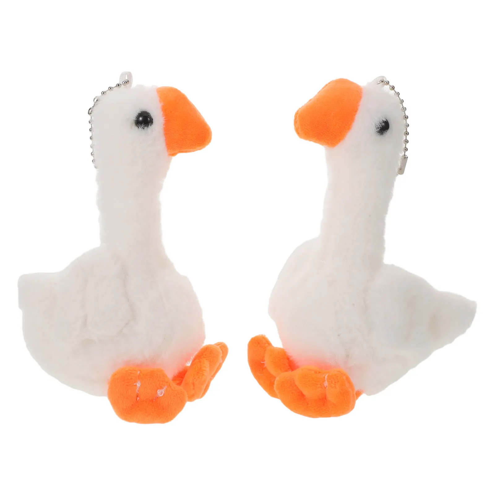 

2 шт. миниатюрные мягкие плюшевые гуси, милые брелоки-подвески для рюкзаков, сувениры для вечеринок, наполнители для подарочных пакетов, наполнители для игровых автоматов, для класса