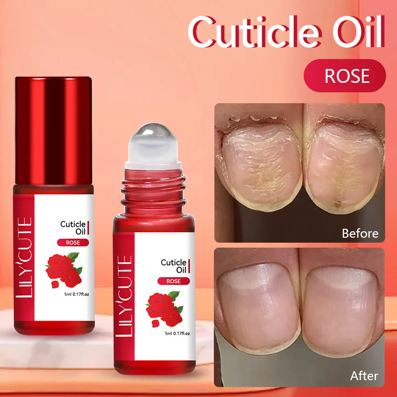 LILYCUTE 5ml Nail Nutrition Oil Fruit FlowerSmell Nail Treatment Cuticle Revitalizer Oil Prevent Agnail Nail Polish Nourish Skin