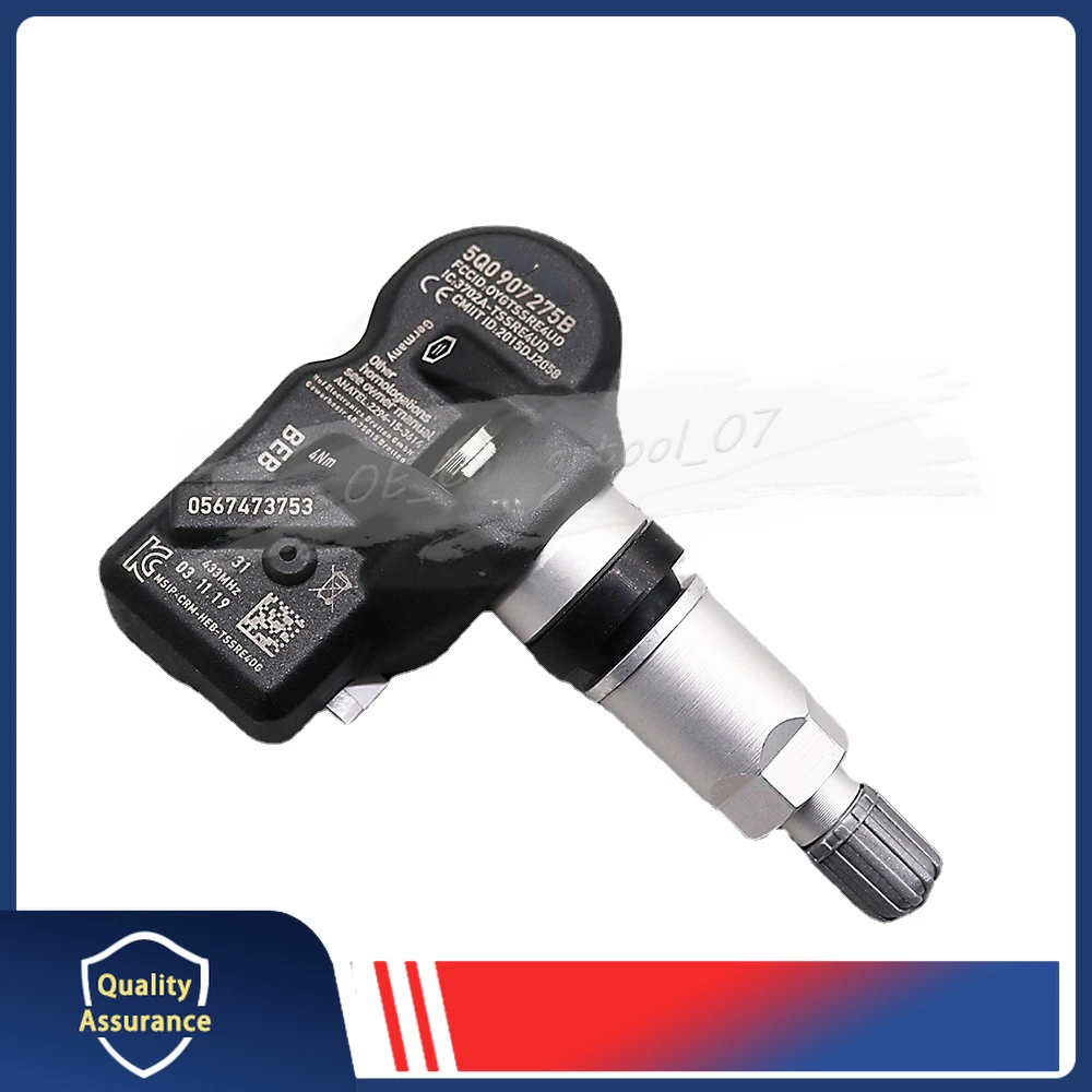 4X لأودي A3 A4 A5 Q3 Q5 Q7 بورش كايين ماكان فولكس واجن جولف Eos ضغط الإطارات TPMS نظام مراقبة الاستشعار 5Q 0907275 ب