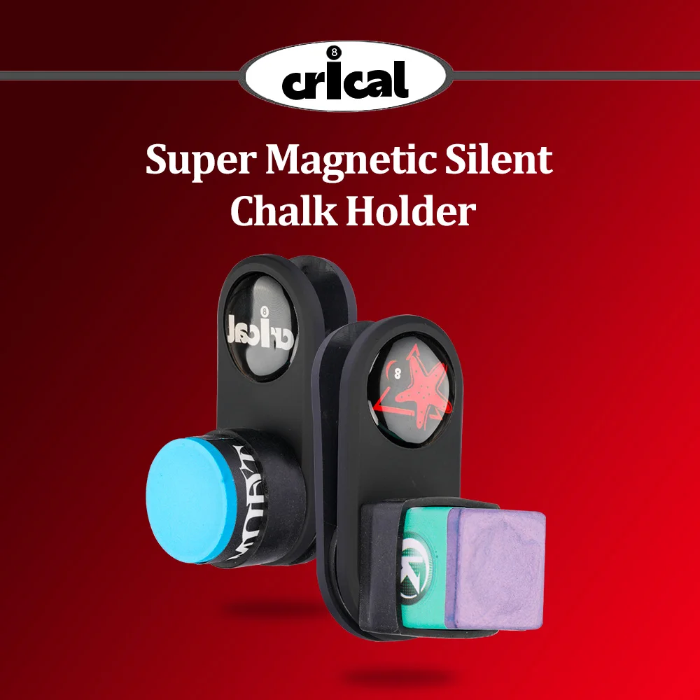 CRICAL Billiard Chalk Holder Magnetic Silent Chalk Case Stronger Force Built-in Double-sided Strong Magnet Billiard Accessories
