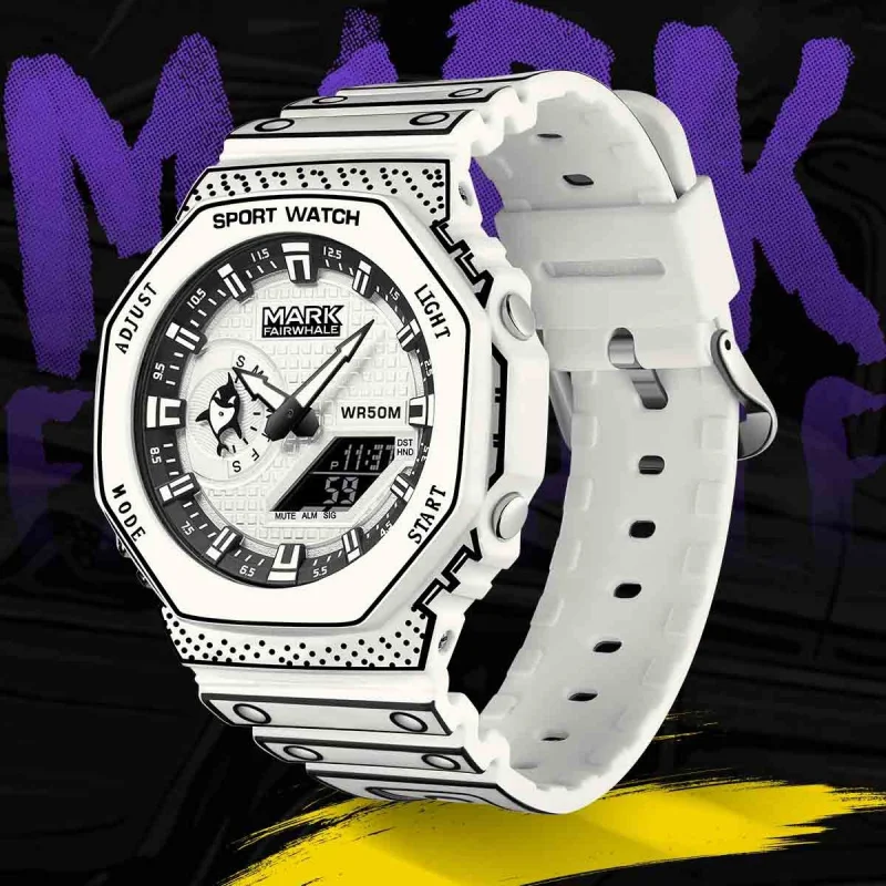 Mark Fairwhale high-end men's watch, multifunctional watch, trendy and fashionable sports and casual men's watch